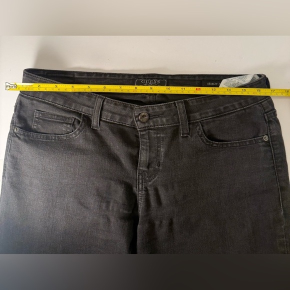 Guess Jeans Womens 30 Black Straight Leg Zip Fly Belt Loops Pockets Classic - Picture 7 of 7